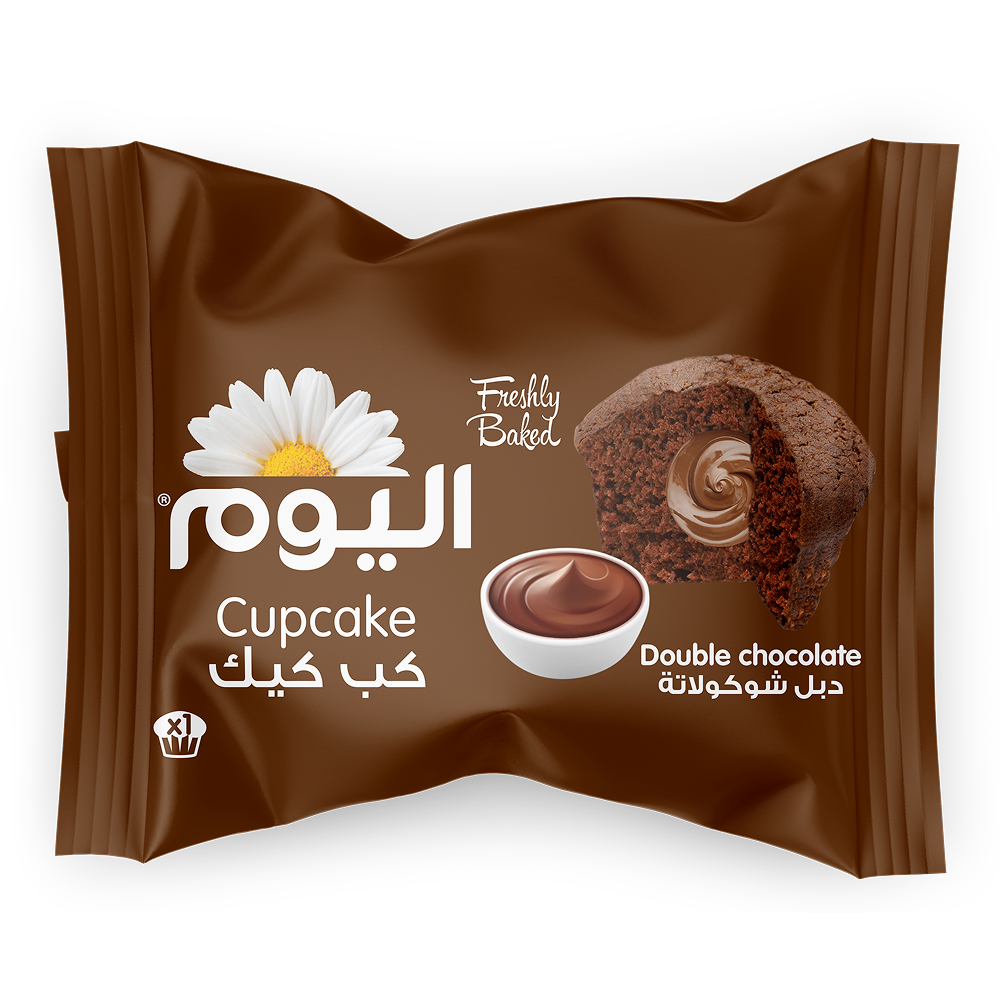 كب كيك دبل شوكولاتة